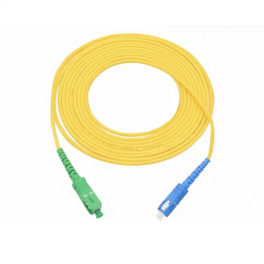 Cable de conexión óptico monomodo SC/APC-SC 1m 5m 10m 50m 100m simplex SM 30m 20m puente de fibra SCAPC G652D envío gratis ELINK