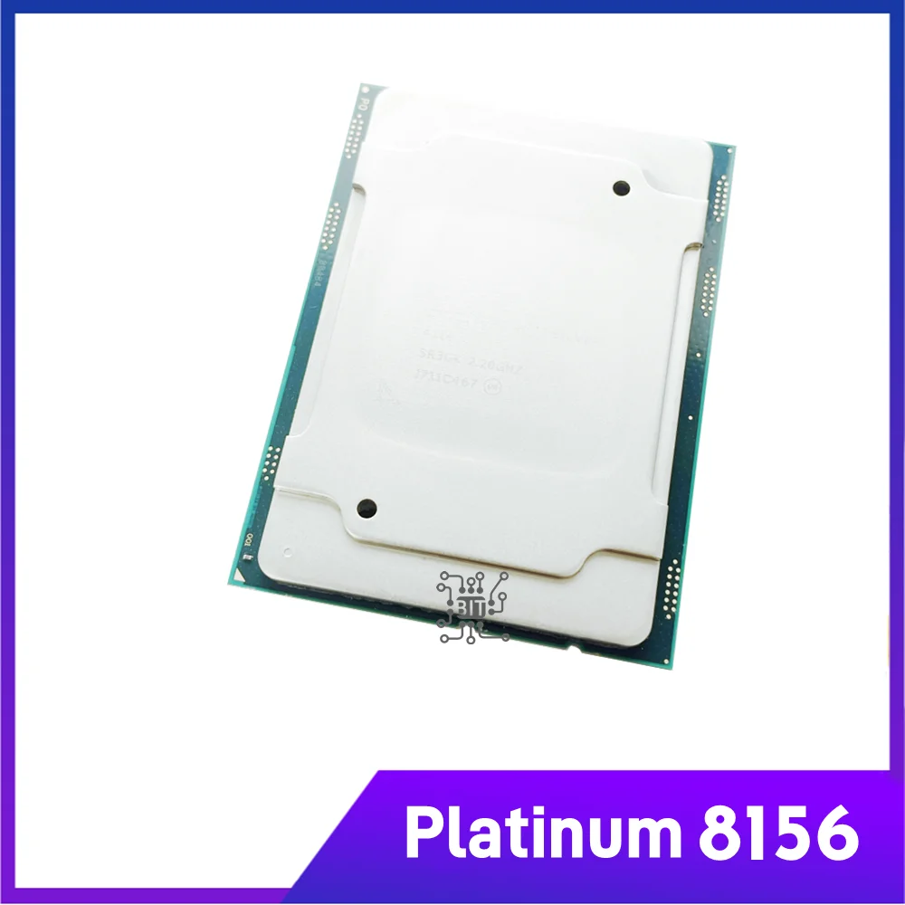 Xeon Platinum 8156 CPU 4 núcleos 8 hilos 3,6 GHz 16,5 MB 105W procesador LGA3647 para placa base de servidor C621