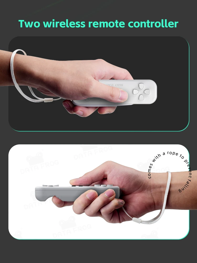 DATA FROG-consola somatosensorial Retro Y2 Fit 4K, más de 1000 juegos NES, TV inalámbrica, Dendy - imagen 2