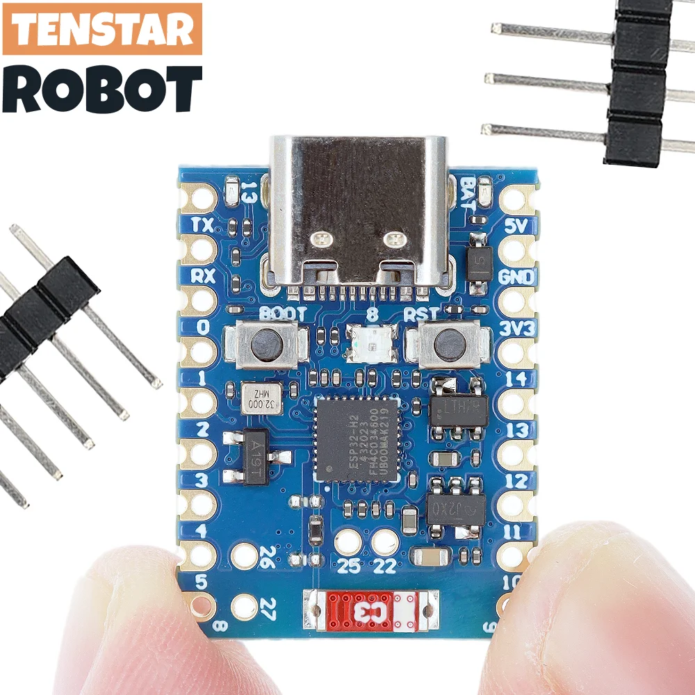 TENSTAR ROBOT ESP32-H2 SuperMini Placa de desarrollo Bluetooth 5 microcontrolador programación tablero de aprendizaje azul