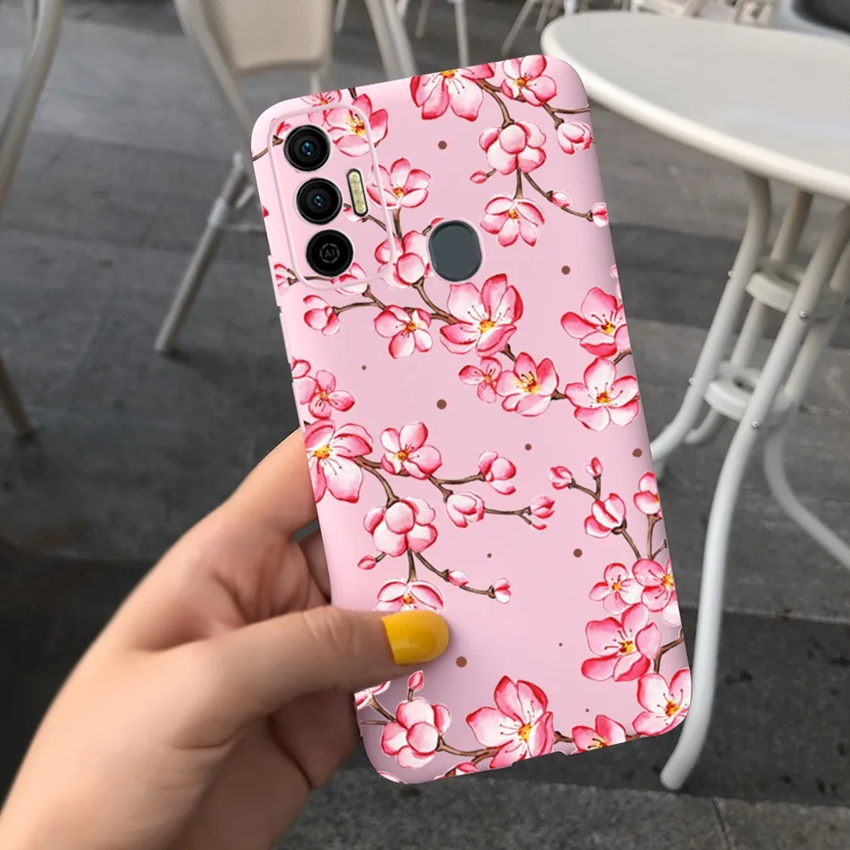 Funda de leopardo para Tecno Spark 7 Pro 2021, carcasa de silicona negra para Tecno Spark7 7 P KF6 KF6j, parachoques suave - imagen 2