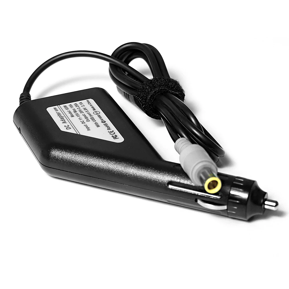 Cargador de fuente de alimentación para portátil y coche, adaptador de CC de 20V, 3.25A, para Lenovo Thinkpad X200, X201, X220, X230, X300, X301, X300s, 5V, 2.1A, USB - imagen 3