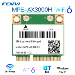 Adaptador WiFi 6 Mini PCIe AX210 – Doble Banda