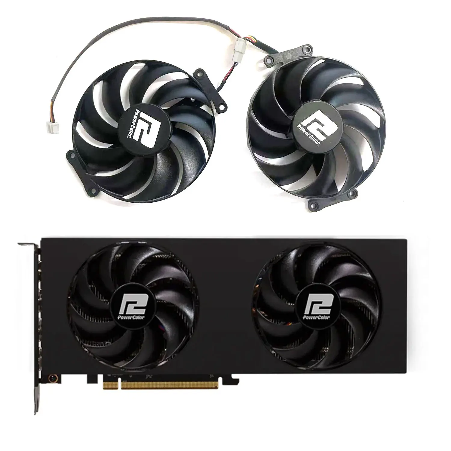 T129215BU 87MM 4PIN para PowerColor AMD AMD Radeon ™ Reemplazo de tarjeta gráfica RX 7800 XT RX7700 XT - imagen 2