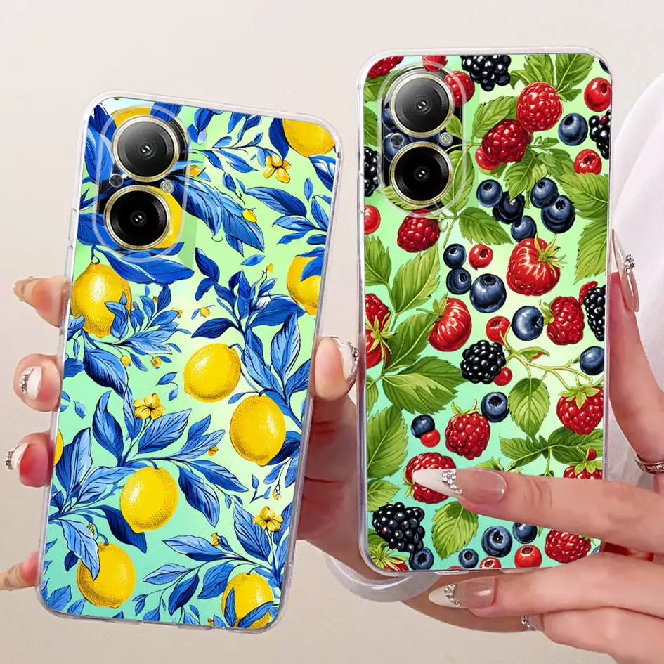 Para Realme C67 funda Realme C67 funda transparente de silicona suave TPU moda mariposa funda protectora de teléfono para RealmeC67 4G funda - imagen 3