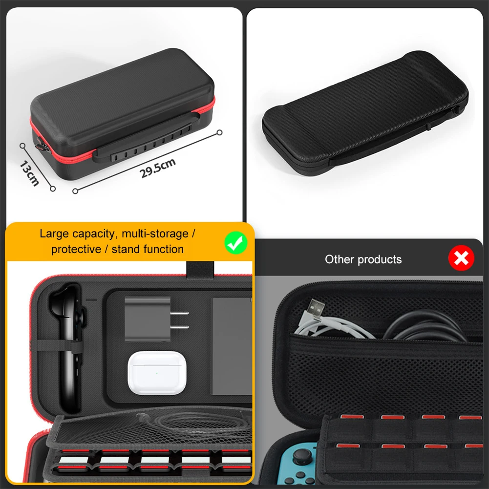 Bolsa de almacenamiento para Switch 2, Estuche de transporte, Estuche protector de transporte portátil, Estuche De Viaje antiarañazos para accesorios Switch 2 Gmae - imagen 4