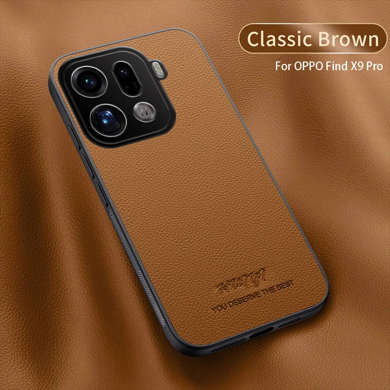 Para OPPO Find X9 Pro cubierta magnética integrada de coche para OPPO Find X 9 FindX9 Pro funda protectora mate de marco suave de cuero de negocios
