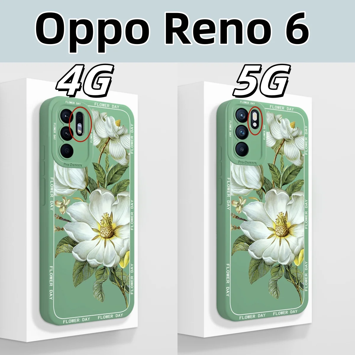 Para Oppo Reno 6 funda pintura al óleo silicona líquida suave a prueba de golpes carcasa de teléfono para Oppo Reno6 4G 5G cubierta trasera de protección completa - imagen 2