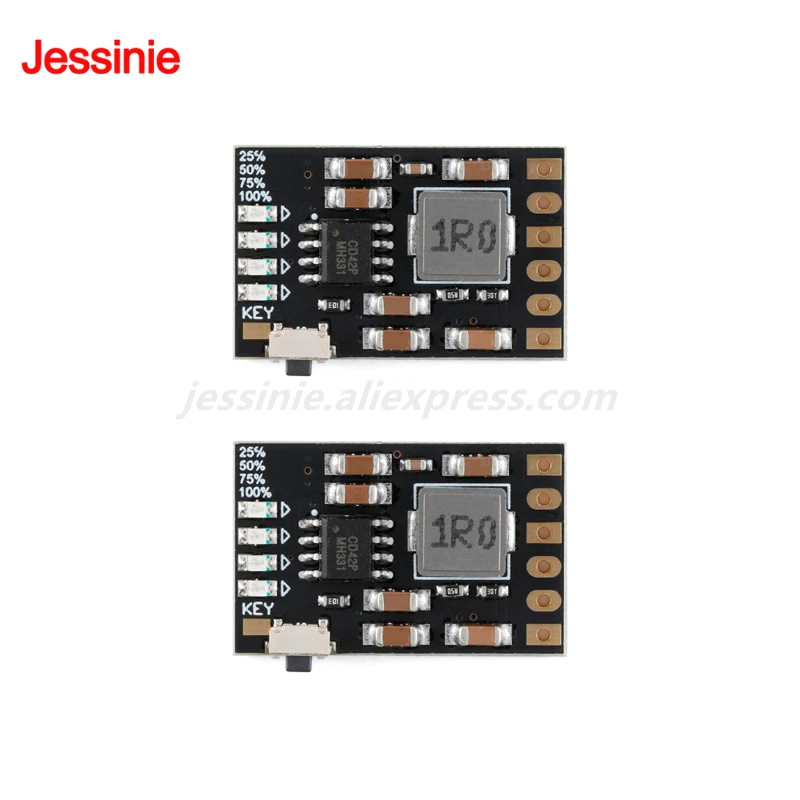 10 uds/1 unidad MH-CD42 CD42 DC 5V 2A módulo DIY de energía móvil 3,7/4,2 V carga/descarga (impulso)/protección de batería/placa indicadora - imagen 3