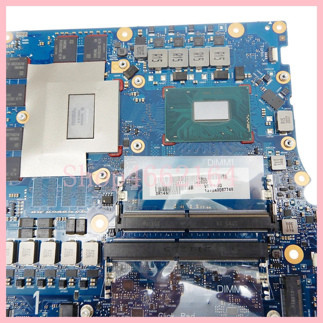 6050A3087502-MB-A03 con i5 i7-9th Gen CPU GTX1660ti GPU placa base para ACER Predator PH315-52 placa base para ordenador portátil 100% probado OK - imagen 5