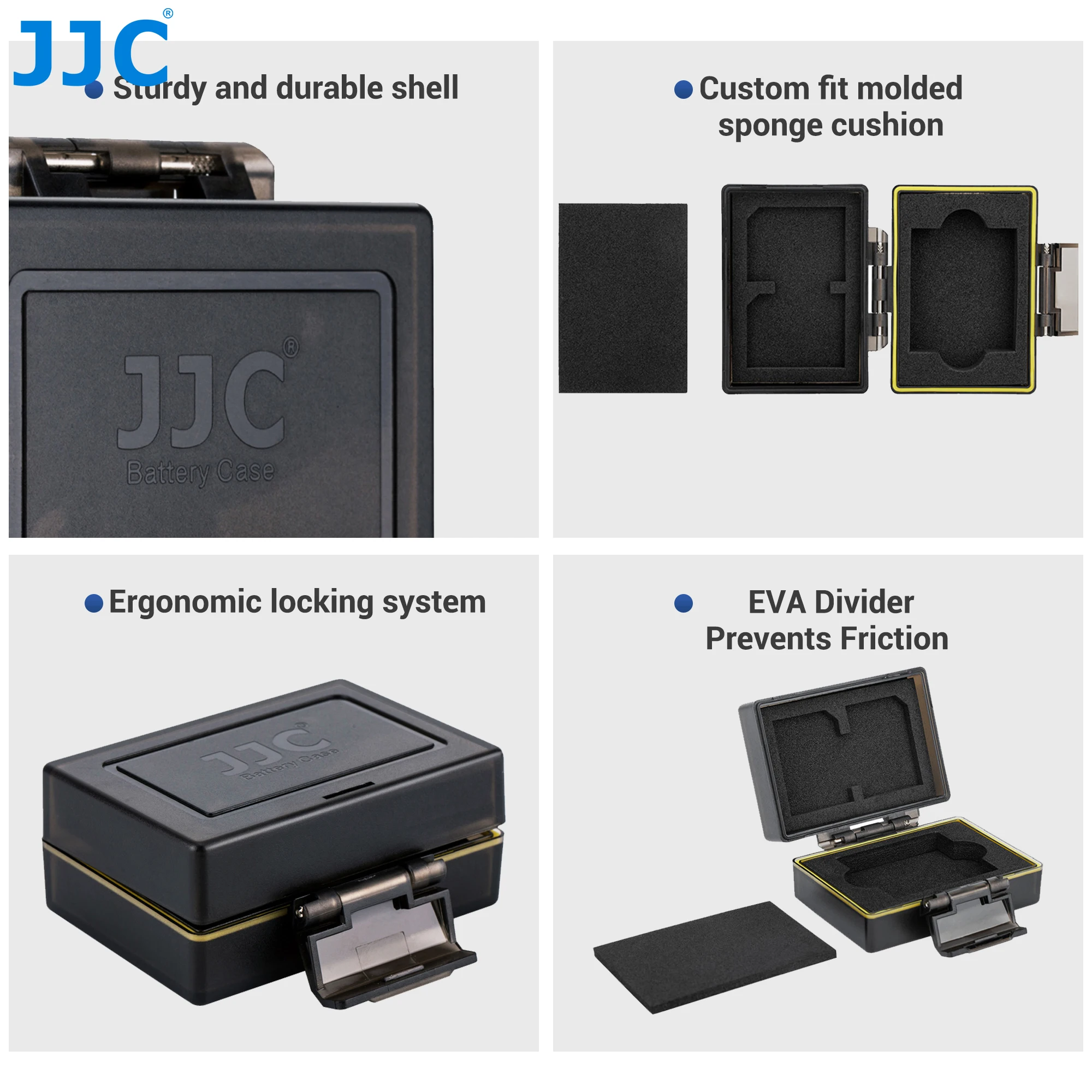 JJC-funda protectora para batería de cámara, caja para Ricoh DB-110 Olympus LI-90B, organizador de batería para cámara Digital portátil, funda para tarjeta de memoria - imagen 3