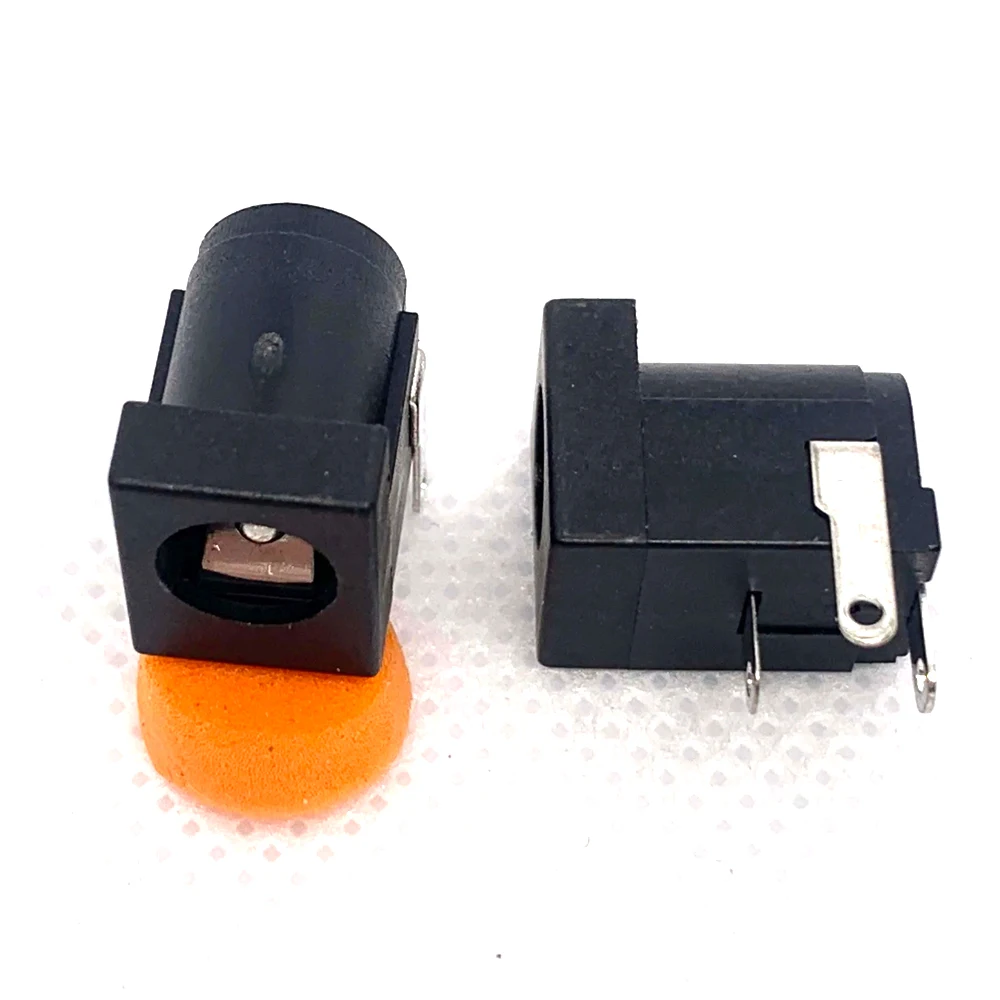 Toma de corriente CC de 100 piezas, 5,5x2,0/2,5 MM, DC-005, Pinhole, horizontal, 3 pines, DIP, para ordenador portátil, 30V/0.5A, RoHS - imagen 4