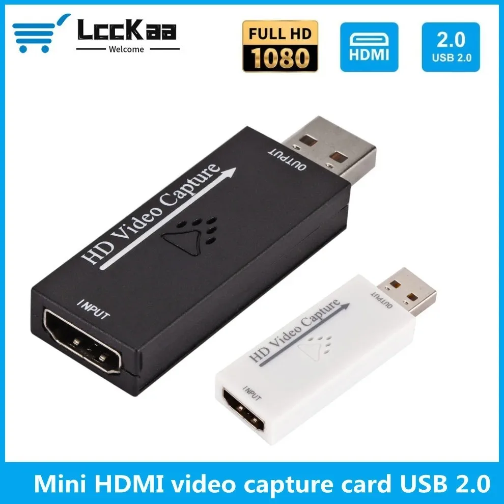 Tarjeta de captura de vídeo USB 2,0, Mini HDMI, caja de grabación de vídeo para PS4, juego, DVD, videocámara, cámara, placa de grabación de vídeo, transmisión en vivo