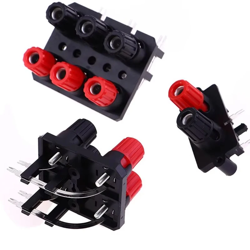 Caja de Audio de pie doblado Wp2/4/6-10a de 4mm, Terminal amplificador de potencia, cableado externo, toma de plátano conectada B6 - imagen 3