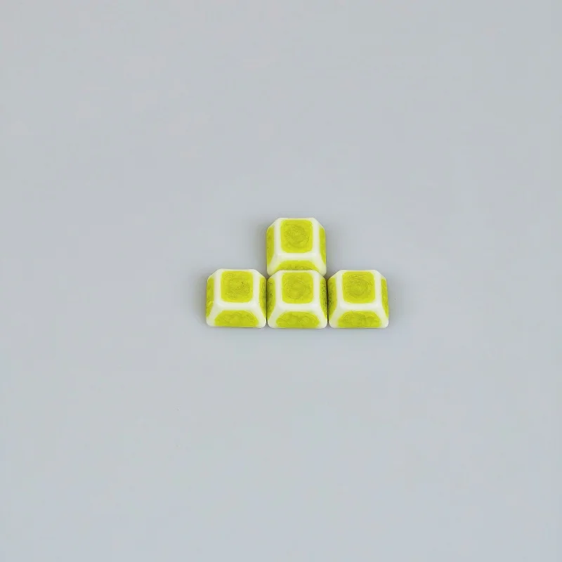 Teclas de cerámica multicolores WASD, 4 Uds., versión cereza agrietada, grabado, teclado mecánico, accesorios de ordenador y oficina - imagen 2