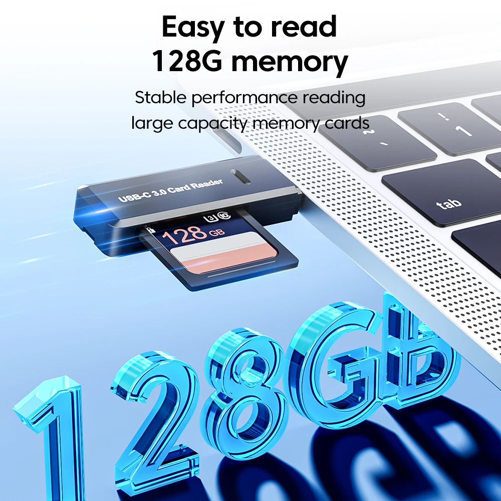 Lector de tarjetas 2 en 1 tipo C tipo C 2,0/3,0 a SD TF lector de tarjetas de memoria adaptador de lector de tarjetas de alta transferencia para accesorios de ordenador portátil PC - imagen 3