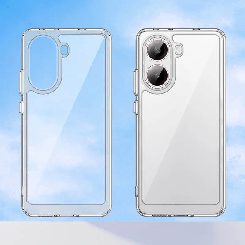 Para Xiaomi POCO X7 Pro чехол ELVEV PC duro transparente colorido + cubierta trasera protectora de TPU para Redmi Turbo 4 - imagen 5