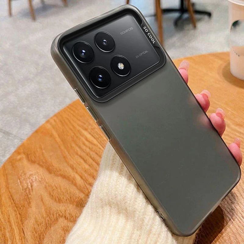 Para Poco F6 X6 Pro funda de teléfono Xiaomi POCO F6Pro funda Redmi K70e K70 Pro funda mate de piel Aurora metálica de lujo - imagen 4