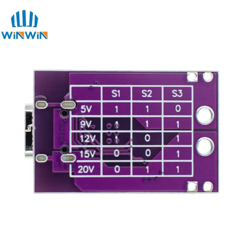 PD/QC/AFC carga rápida señuelo disparador soporte 5V 9V 12V 15V 20V salida de voltaje fijo PD2.0 PD3.0 a DC Spoof Scam - imagen 4