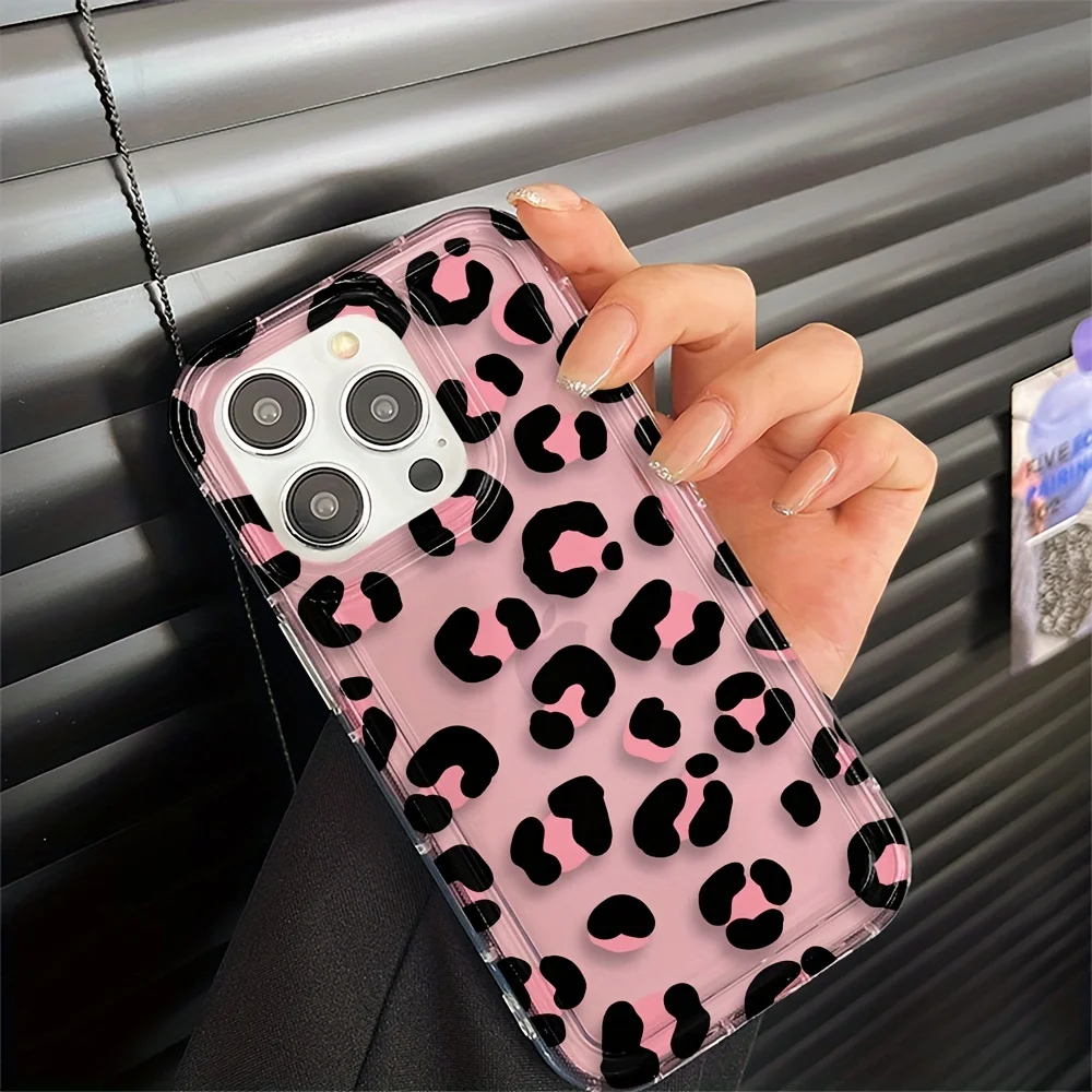 Funda protectora de Airbag de leopardo con diseño de moda para iPhone 16, funda para iPhone 11 13 14 15 Pro 12 Pro XS Max XR X XS 8 7 Plus SE2 - imagen 3