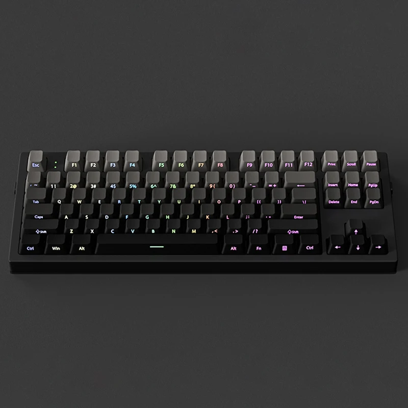 Teclas PBT con estampado lateral de perfil de cereza gris degradado, teclas retroiluminadas RGB de doble disparo, 135 teclas para teclados de interruptores Cherry MX - imagen 2