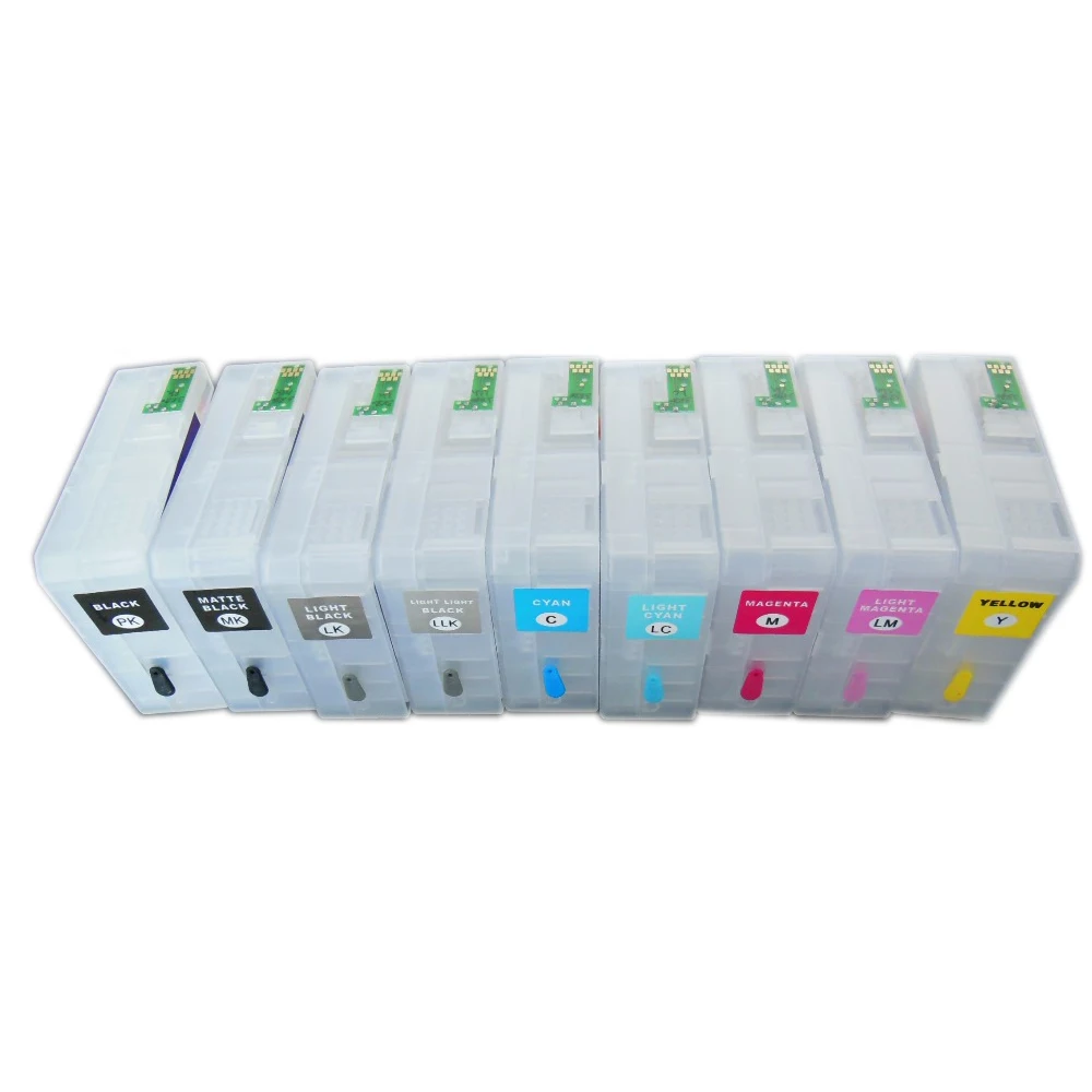 Einkship 80ml P800 T8501 - T8509 Cartucho de tinta recargable vacío para impresora Epson SureColor P800 SC-P800