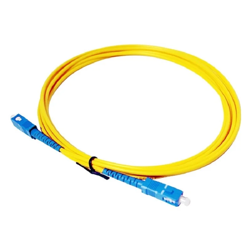 Cable de conexión de fibra óptica 9/125 G652D Simplex SCUPC a SCUPC SM SX 9/125um 1/2/3M Pigtail FTTH Cable de conexión óptica puente 2,0 - imagen 3