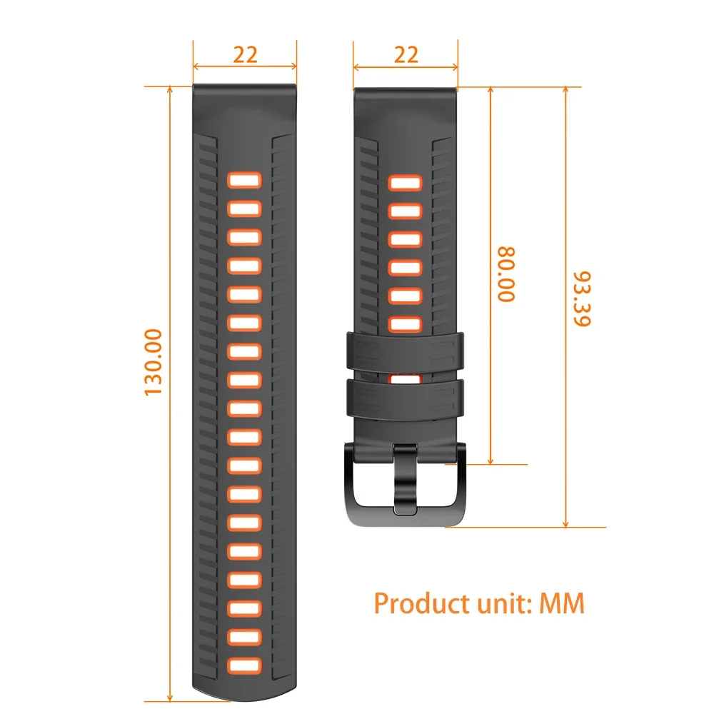 Correa de silicona para reloj COROS PACE 3/APEX 4 42mm/APEX 2 Pro 46mm Huawei watch GT 6 6Pro 46mm correa de reloj de liberación rápida 22mm - imagen 3