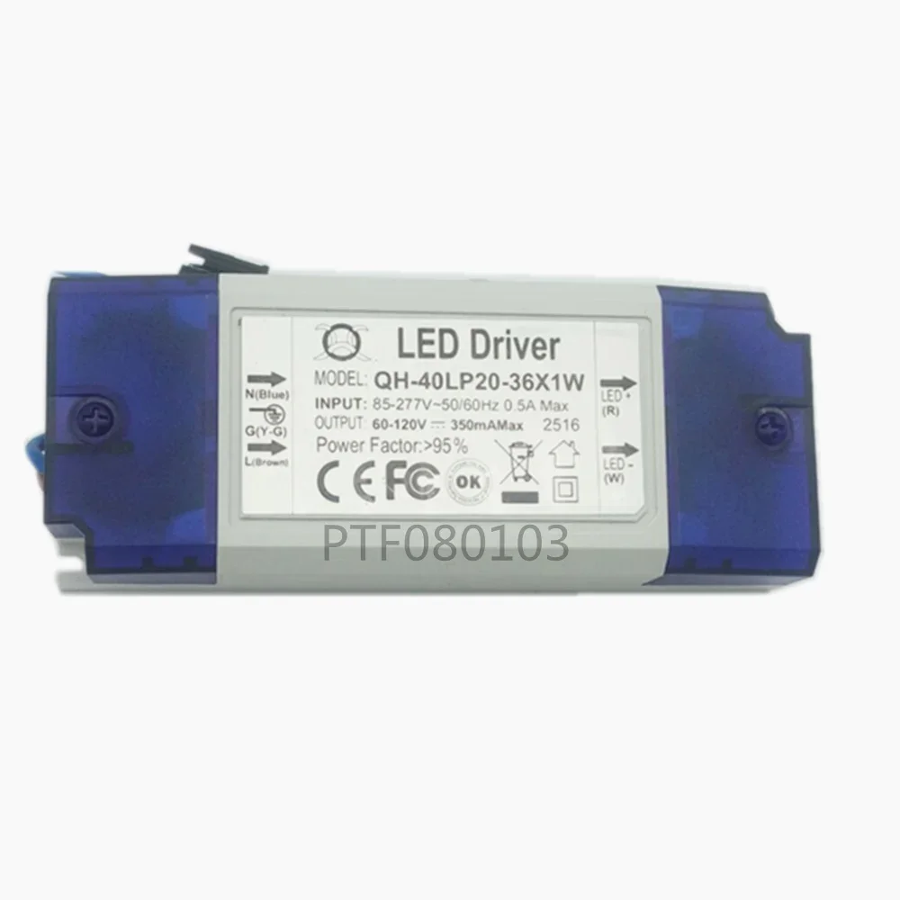 Transformadores de iluminación de 20-36x1w, controlador LED de corriente constante de 300mA de alta calidad para bombillas de lámpara LED, fuente de alimentación, 1 Uds.