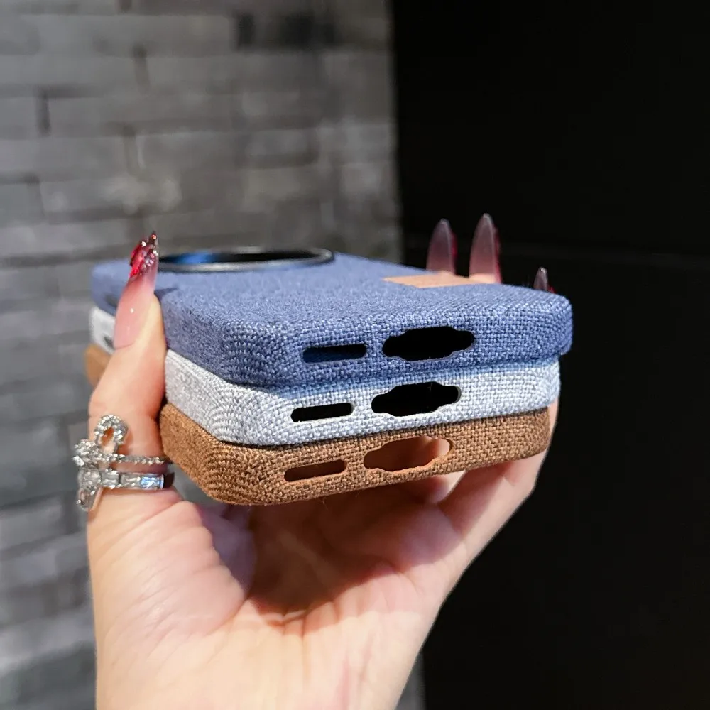 Para VIVO X200 Pro funda de lujo de tela PU funda protectora trasera para VIVO X200 Pro Mini X200PRO funda completa para teléfono - imagen 5