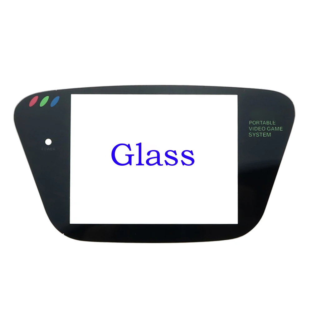 Cubierta protectora de pantalla para Sega Game Gear GG, Material de plástico y vidrio, reemplazo de lente, blanco y negro - imagen 2