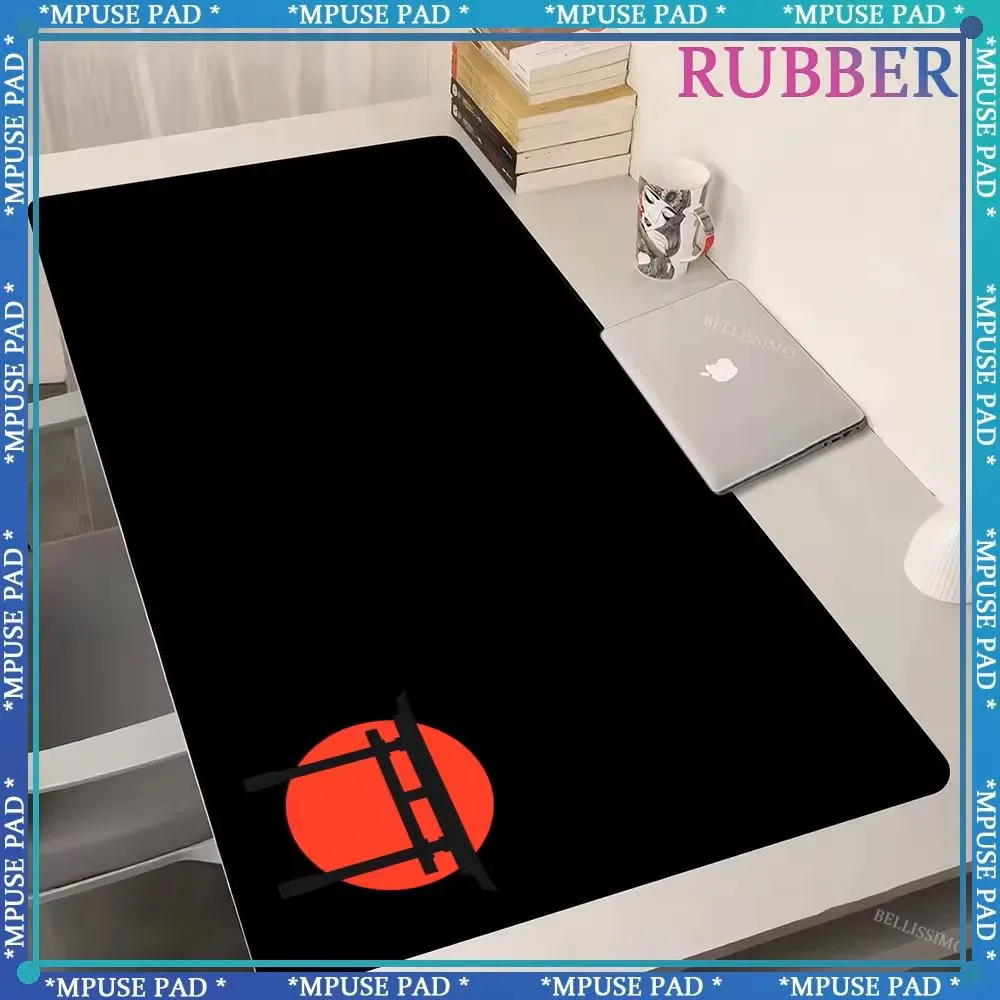 Kurosun Samurai Anime alfombrilla de ratón de gran tamaño alfombrilla de teclado para juegos alfombrilla de escritorio con borde de bloqueo de alta calidad alfombrilla de ratón de goma profesional para juegos - imagen 4