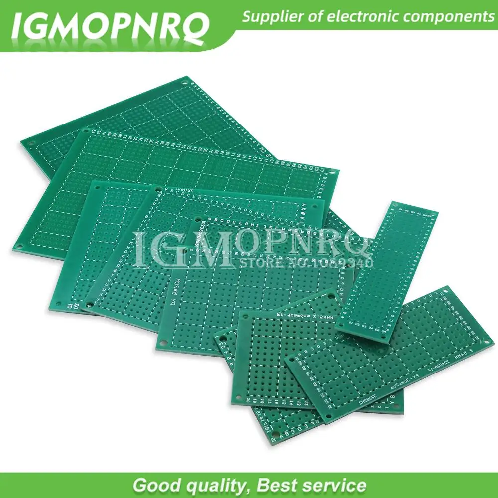 Placa PCB de prototipo de un solo lado, placa de circuito impreso Universal para Arduino, 2x8, 3x7, 4x6, 5x5, 5x7, 6x8, 7x9, 7x10, 8x12, 9x10, 9x15 CM - imagen 3