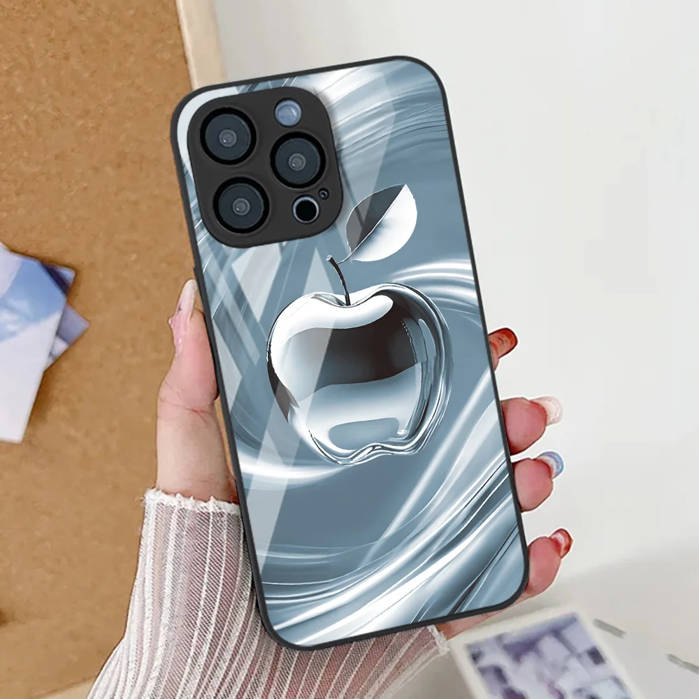 Funda de teléfono de vidrio templado con estampado de frutas para iPhone 16 Pro, funda para iPhone 17 16E 13 11 14 12 15 Pro Max 7 8 Plus XR SE 2022 2020 - imagen 3