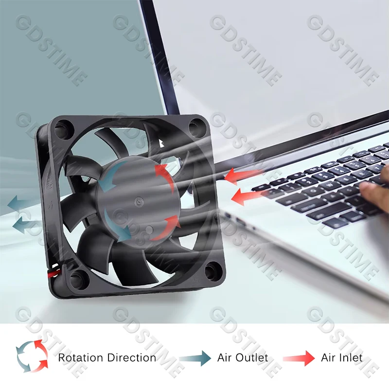 Gdstime 6015 ventilador 24V 12V ventilador con cubierta de PC USB 60MM 60x60x15MM ventilador de refrigeración DC 5V ventilador Axial de ordenador de doble bola 2PIN ventilador enfriador de CPU VAG - imagen 3