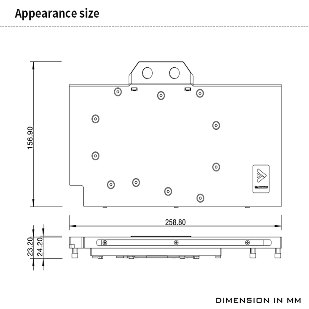 Barrow ASUS ROG ASTRAL LC RTX5090 D O32G GAMING GPU Bloque de agua VGA Enfriador de agua, 5V ARGB Negro / Blanco - imagen 5