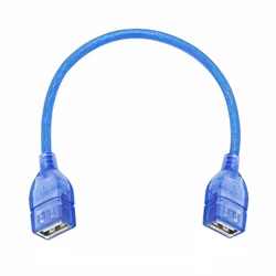 Cable de impresora USB 2,0 USB 2,0 tipo A macho a tipo B lámina macho + blindaje trenzado azul transparente 0,3 M 0,5 M 1,5 m AM-AM,AF-AF