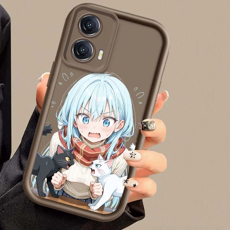 Anime FanArt Girl para Motorola Edge 50 60 G30 G20 G10 G05 G04s E30 E32 E14 Stylus Fusion Pro Eye escalera funda de teléfono - imagen 4