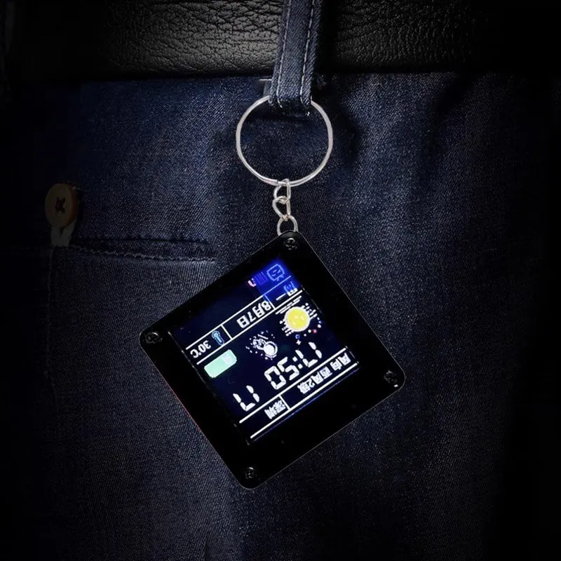 Miniadornos de escritorio ESP32 C3, pantalla LCD de 1,44 pulgadas, WiFi y BT, colgante de mano LVGL ST7735, controlador SPI, interfaz - imagen 3