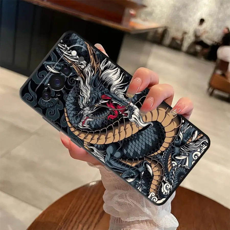 Funda para teléfono para Google Pixel 9a 6 7 8 Pro 8a 10 9 Pro XL 7a 6a Cool Flying Dragon - imagen 2