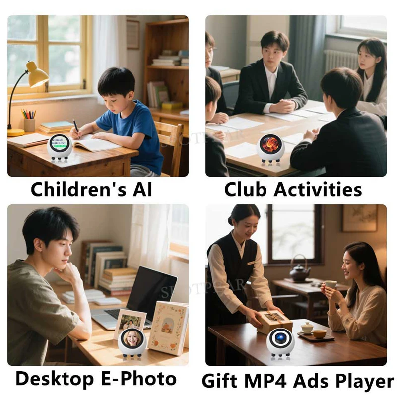 DeepSeek AI Chat de voz Robot ESP32-S3 1,28 pulgadas LCD espHome Placa de desarrollo asistente tarjeta SD reloj opción táctil para XiaoZhi - imagen 5