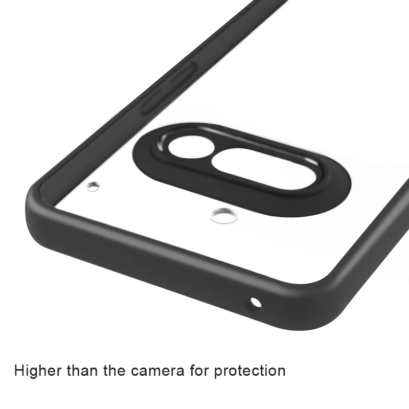 For Nothing Phone 3a Funda de silicona TPU Funda protectora transparente Nothing Phone 3a Cover Black Edge Cover Nothing Phone 3 a Case - imagen 5