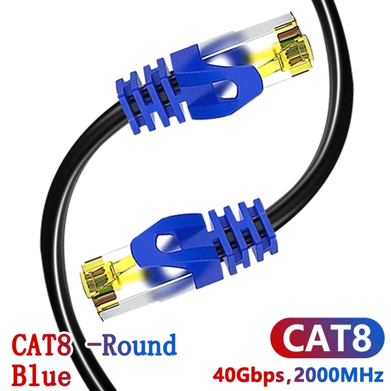 Cat 8 Blue Cable