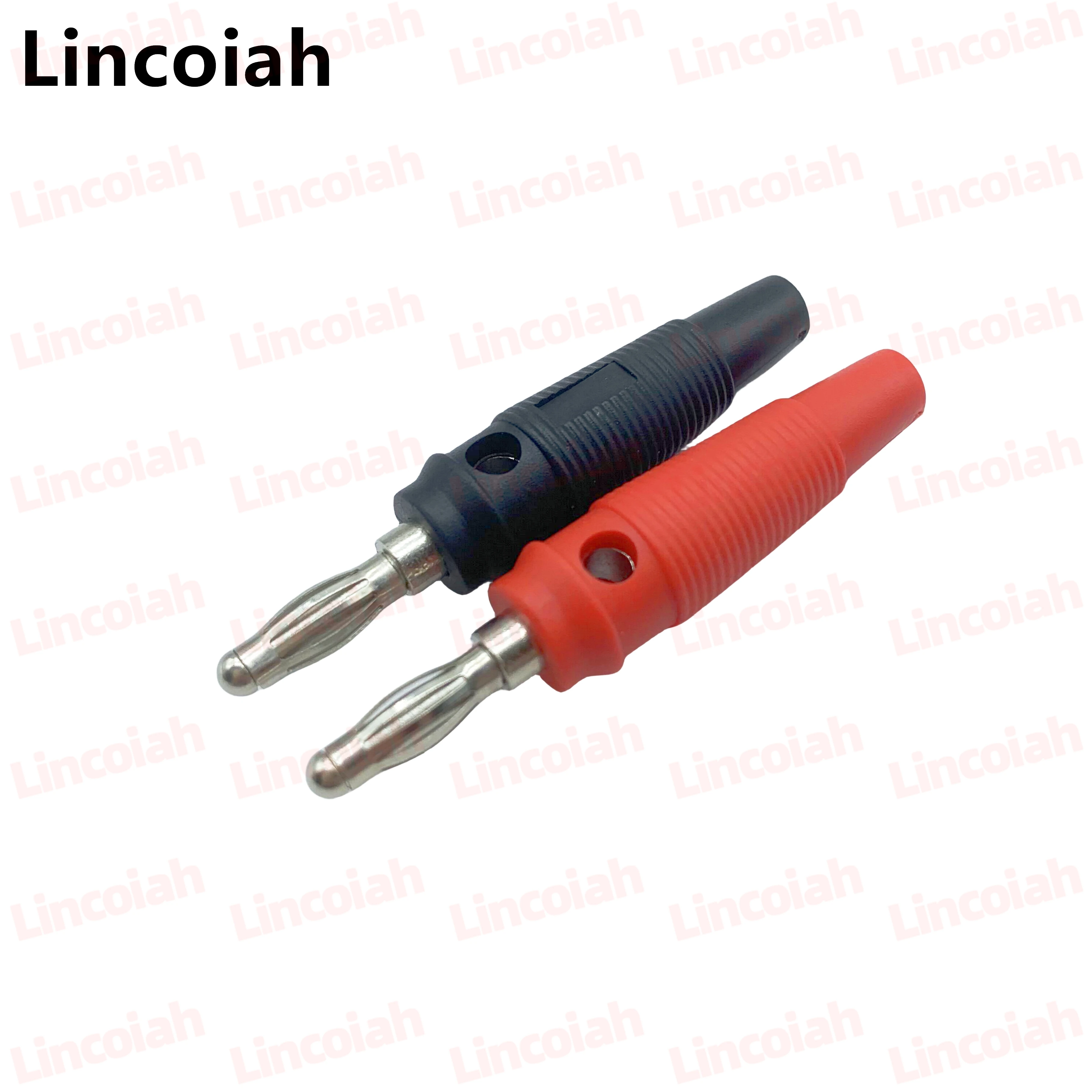 10 unids/lote rojo y negro 4mm conector Banana apilable lateral sin soldadura - imagen 3