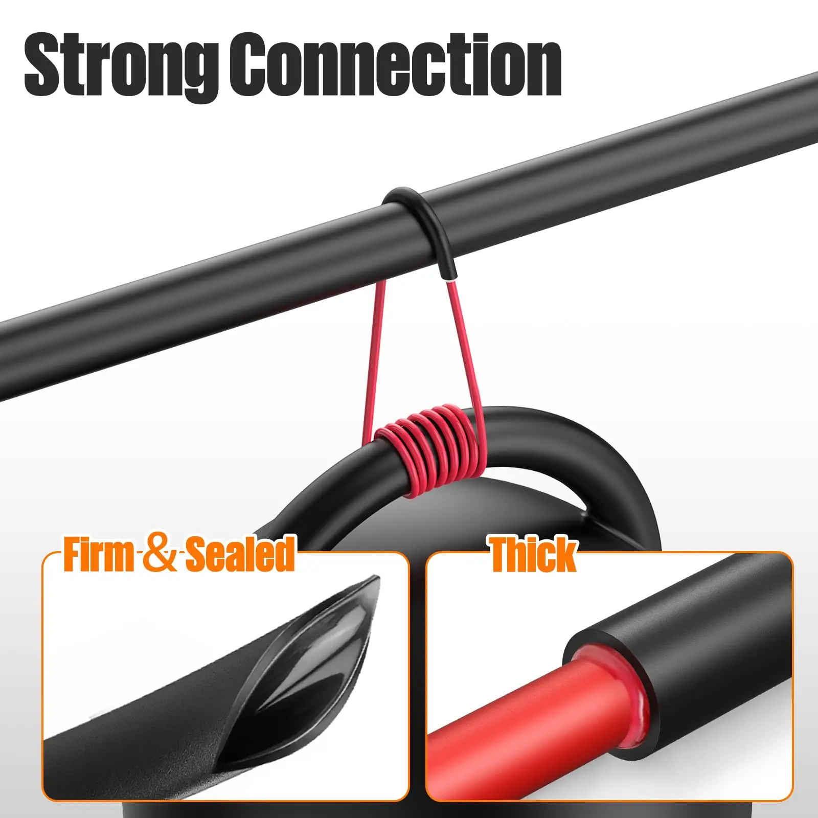 Kit de tubos termorretráctiles de 90 mm/3,54 pulgadas, 180 piezas, revestimiento adhesivo de relación 3:1, tubo de doble pared, grado marino, 7 diámetros, termorretráctil - imagen 5