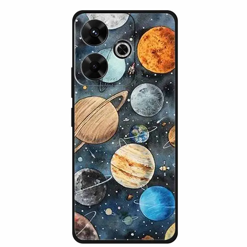 Para Poco M6 4G funda Original TPU suave funda trasera de silicona fundas de teléfono para Xiaomi PocoM6 4G Protector flores Parachoques - imagen 5