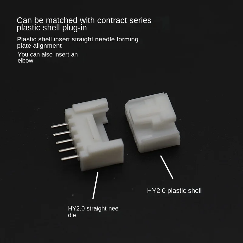 20 set/lote conector de paso Hy2.0mm con cerradura PCB Terminal de cableado de asiento de Pin de enchufe de una sola fila 2P 3 4 5 6 7 8 9 10P - imagen 2