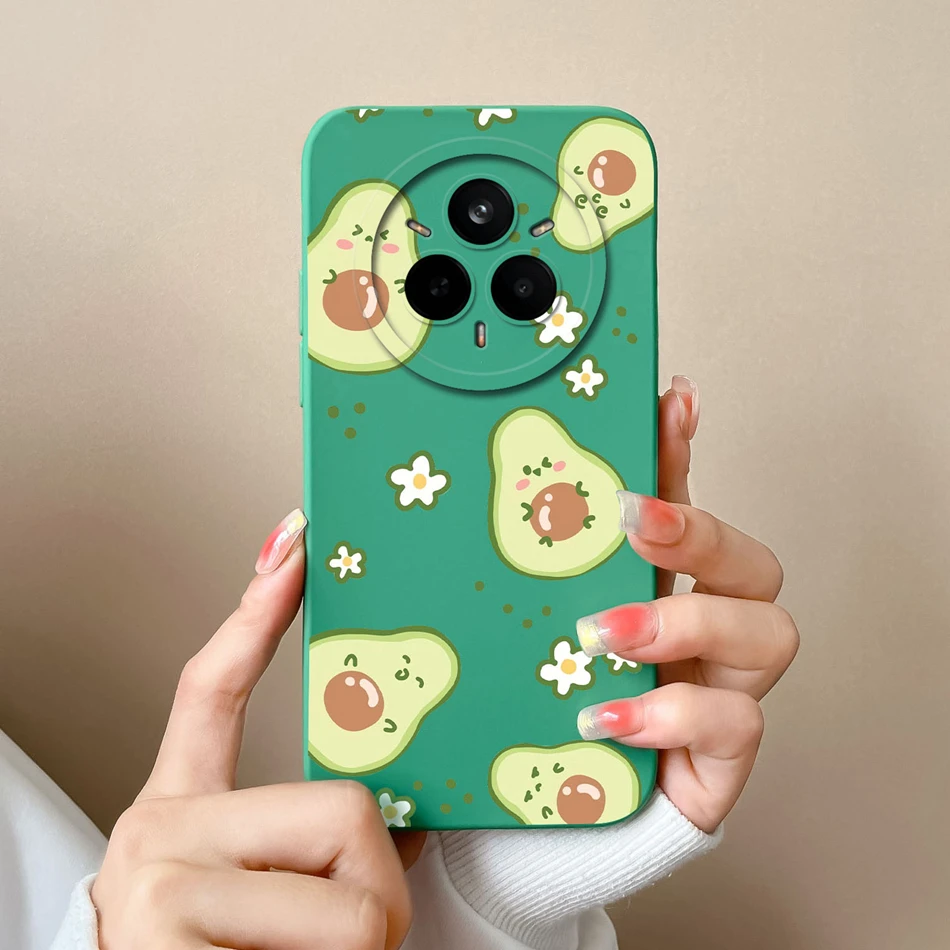 Funda de teléfono para Realme 14 Pro Plus, funda encantadora, funda trasera de silicona líquida Premium suave, protección de cámara, carcasa de teléfono anticaída - imagen 4