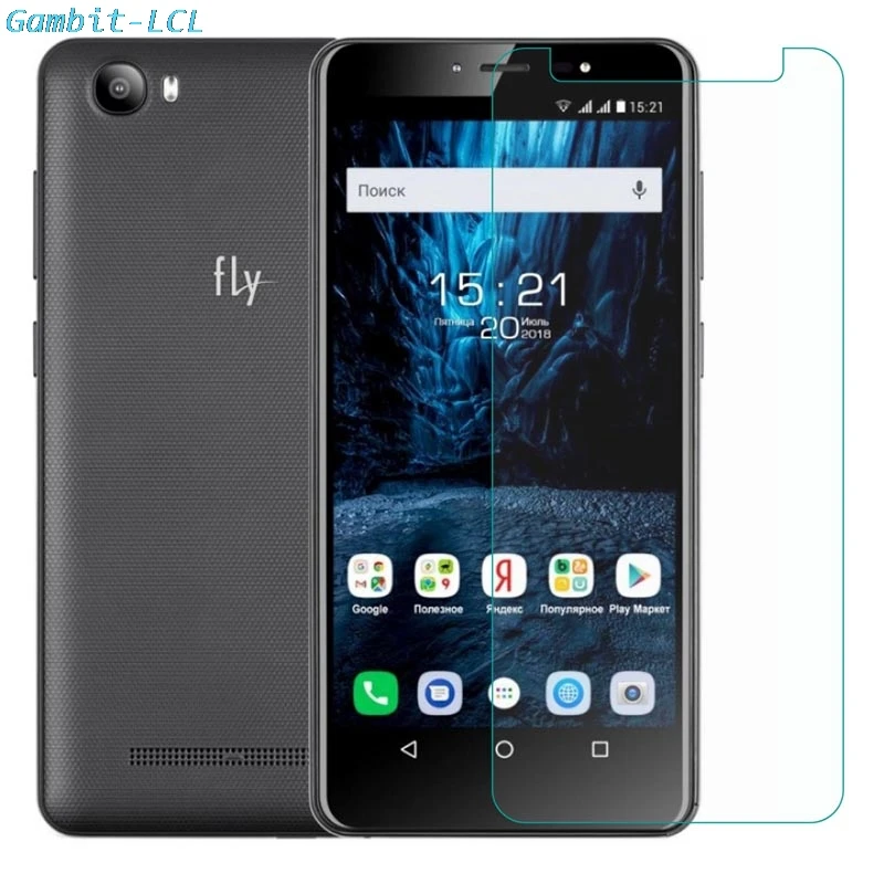 2 uds vidrio templado para Fly Life Mega Protector de pantalla 2.5D 9H en Fly Life Mega película de vidrio cubierta protectora de seguridad para teléfono