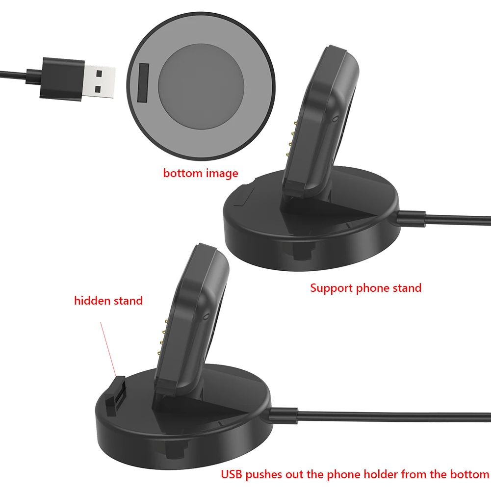 Base de carga 2 en 1, soporte para teléfono móvil, Cable de carga, accesorios para reloj inteligente, soporte de cargador para OPPO Watch 3 Pro/3/2 - imagen 4
